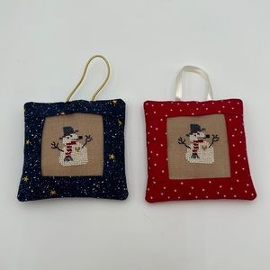 Christmas Trim The Tree Ornaments Cross Stitch Patterns- set of 2